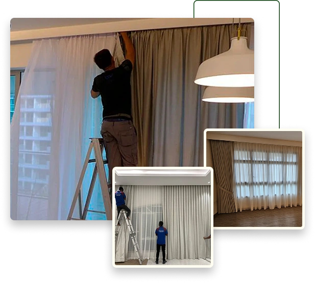 Curtain Installation Service in Dubai