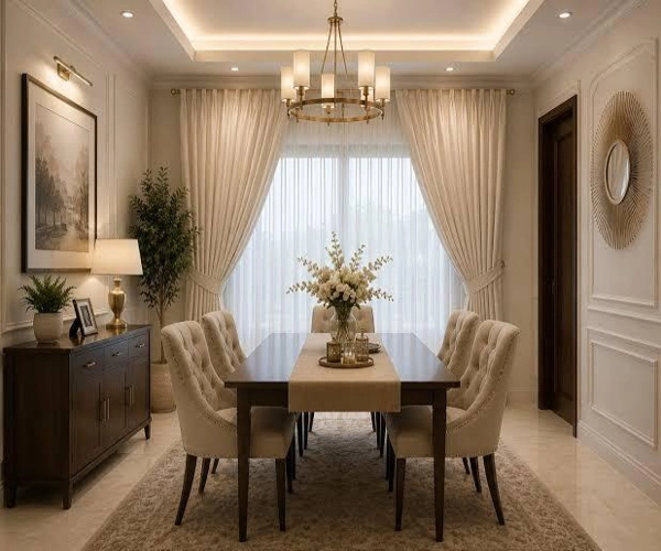 Dining room Curtains Fixing
